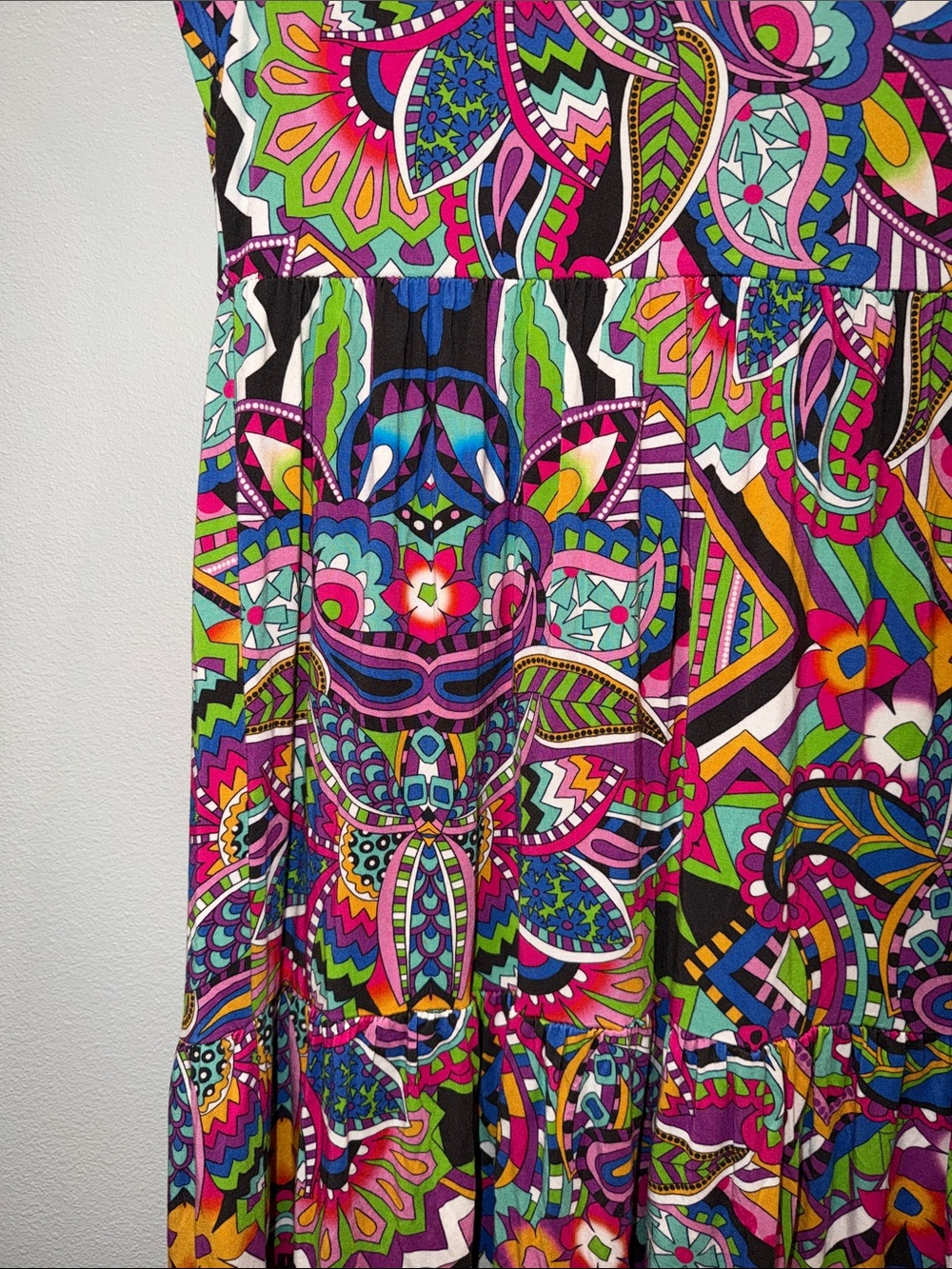 Johnny Was The Janie Favorite Tiered Tea Length Dress Size XS BNWT - Picture 7 of 7